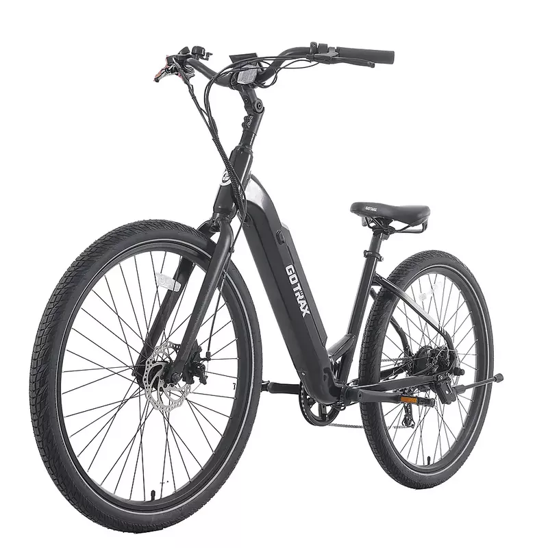 GoTrax - CTI Step Thru eBike w/ 40.5mi Max Operating Range and 20mph Max Speed - Black