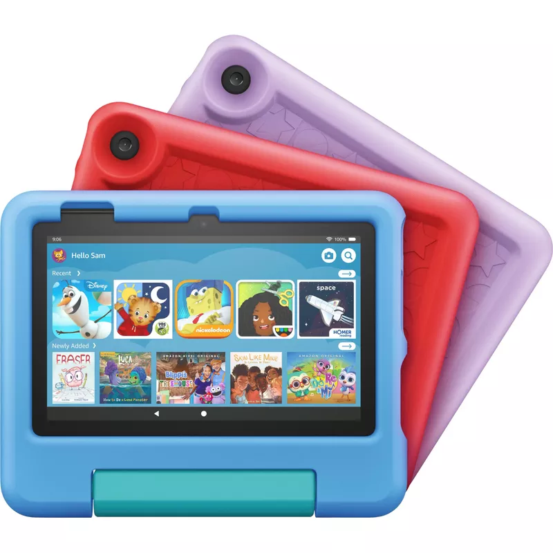Fire 7 Kids - 7" Tablet (2023) 16GB with Amazon Kids+ (1 Year Subscription) - Blue