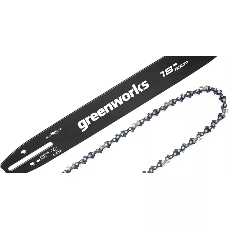 Greenworks - 18-Inch Replacement Chainsaw Bar and Chain Combo - Black