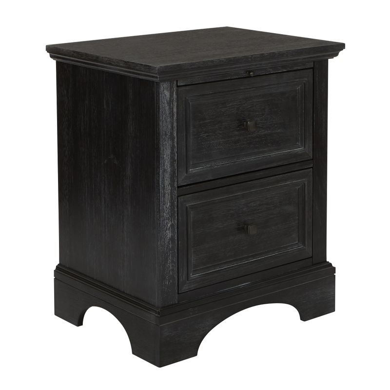 INSPIRED by Bassett Farmhouse Basics King Bedroom Set with 2 Nightstands, 1 Dresser and 1 Mirror