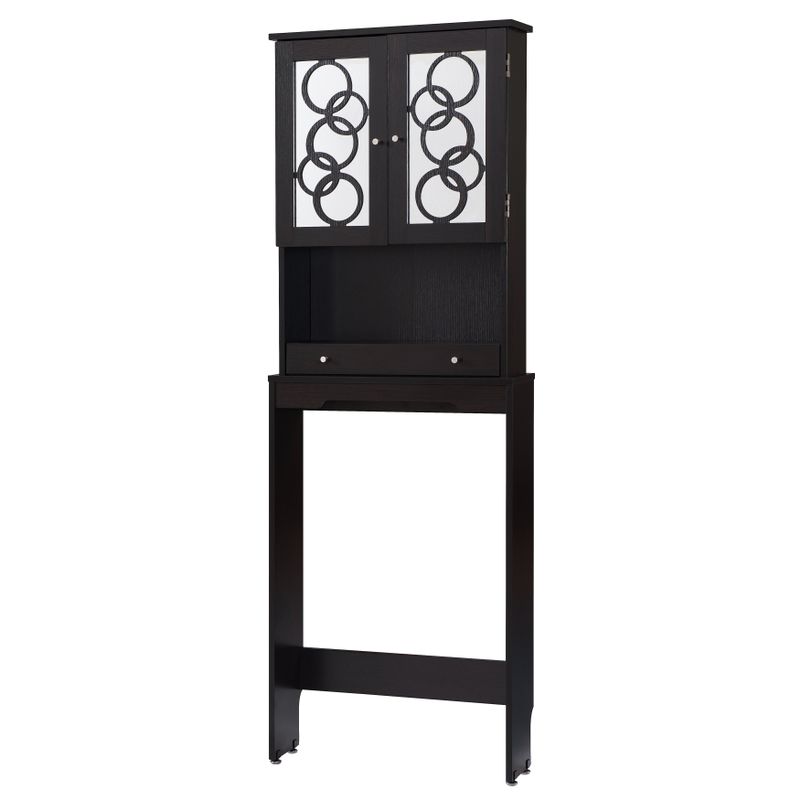 Furniture of America Nen Contemporary 3-shelf Space Saver Cabinet - Cappuccino