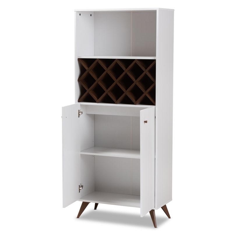 Mid-Century Wine Cabinet by Baxton Studio - White