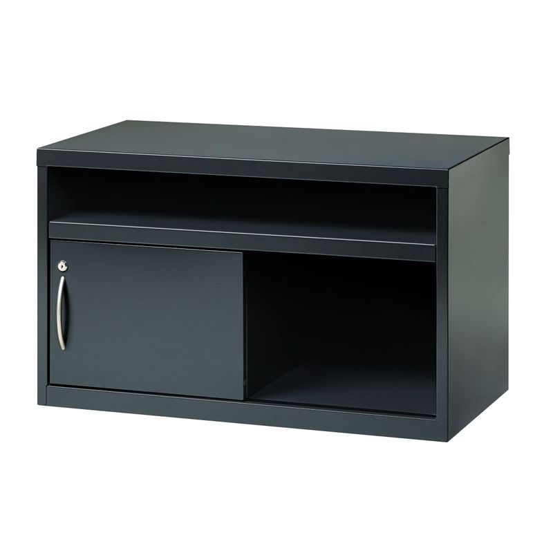 Charcoal 36-inch Low Credenza with Door - Charcoal