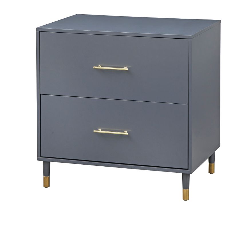 Simple Living Margo Lateral Filing Cabinet - Charcoal Grey
