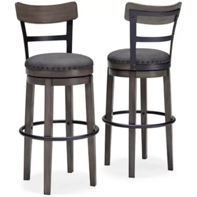 Gray Caitbrook Tall Upholstered Swivel Barstool(1/CN)