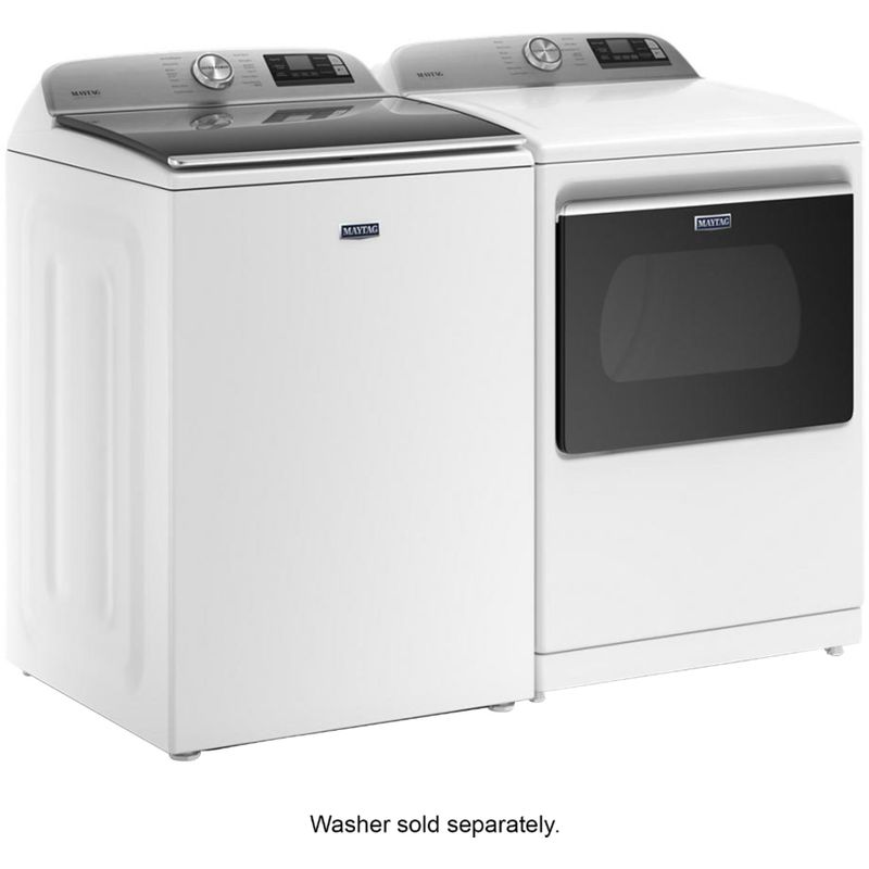 Alt View Zoom 11. Maytag - 7.4 Cu. Ft. Smart Electric Dryer with Steam and Extra Power Button - White