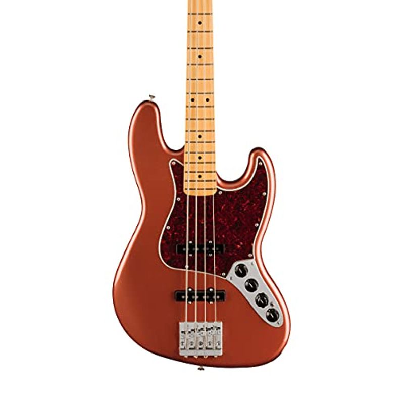 Fender Player Plus Jazz Bass Guitar, Aged Candy Apple Red