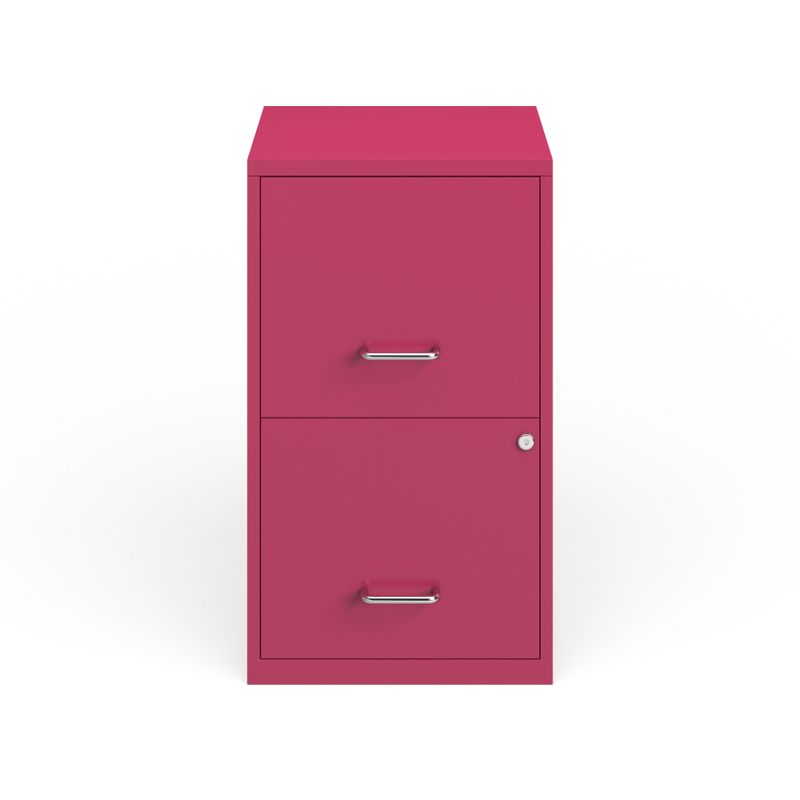 Porch & Den Harwich 18-inch 2-drawer Steel File Cabinet - Pink