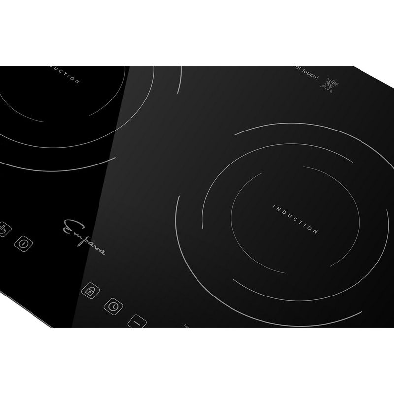 2 Piece Kitchen Package with 20.5" Induction Cooktop & 30" Ductless Under Cabinet Range Hood - Black