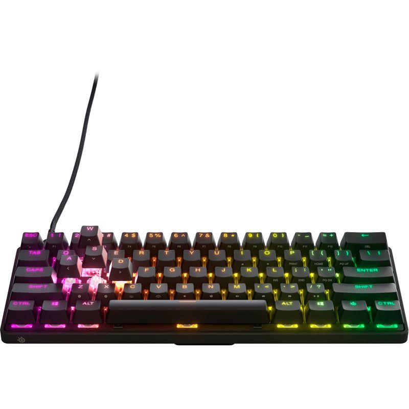 Alt View Zoom 12. SteelSeries - Apex Pro Mini 60% Wired Mechanical OmniPoint Adjustable Actuation Switch Gaming Keyboard with RGB Backlighti