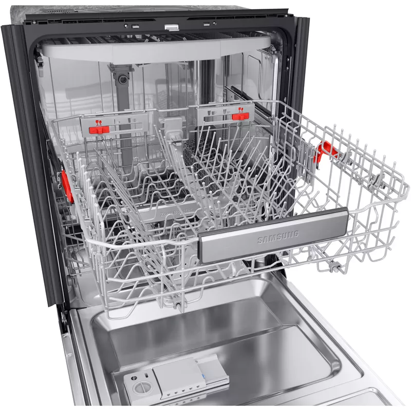 Samsung - Linear Wash 24" Top Control Built-In Dishwasher with AutoRelease Dry, 39 dBA - Stainless Steel