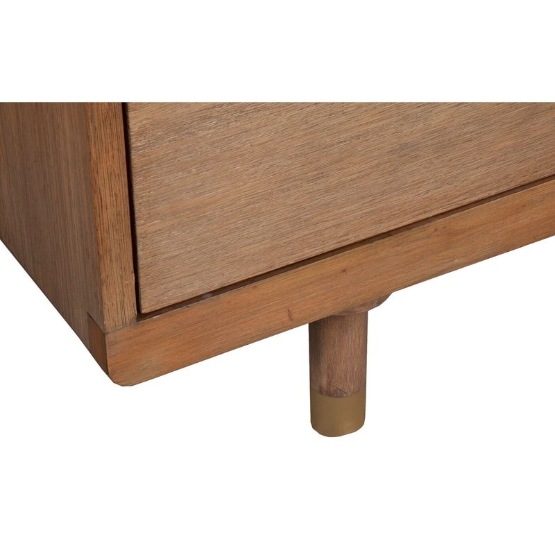 Alpine Furniture Easton Three Drawer Small Wood Chest in Sand (Beige) - 3-drawer - Beige
