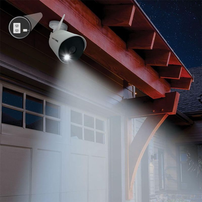 Night Owl 1080p AC Powered Wi-Fi IP Camera with Built-In Spotlights (1-pack)