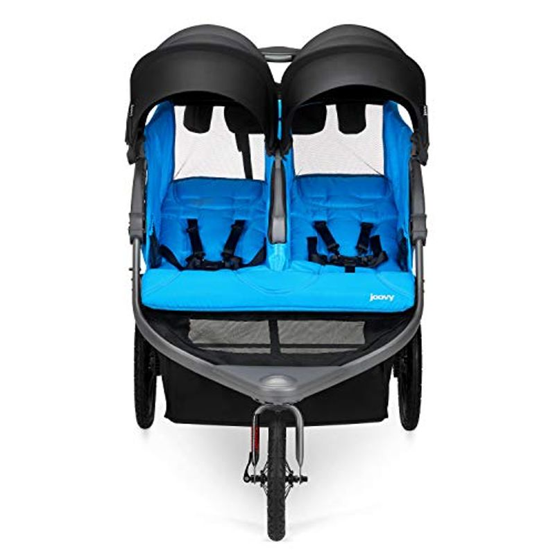 Joovy Zoom X2 Double Jogging Stroller, Double Stroller, Extra Large Air Filled Tires, Glacier