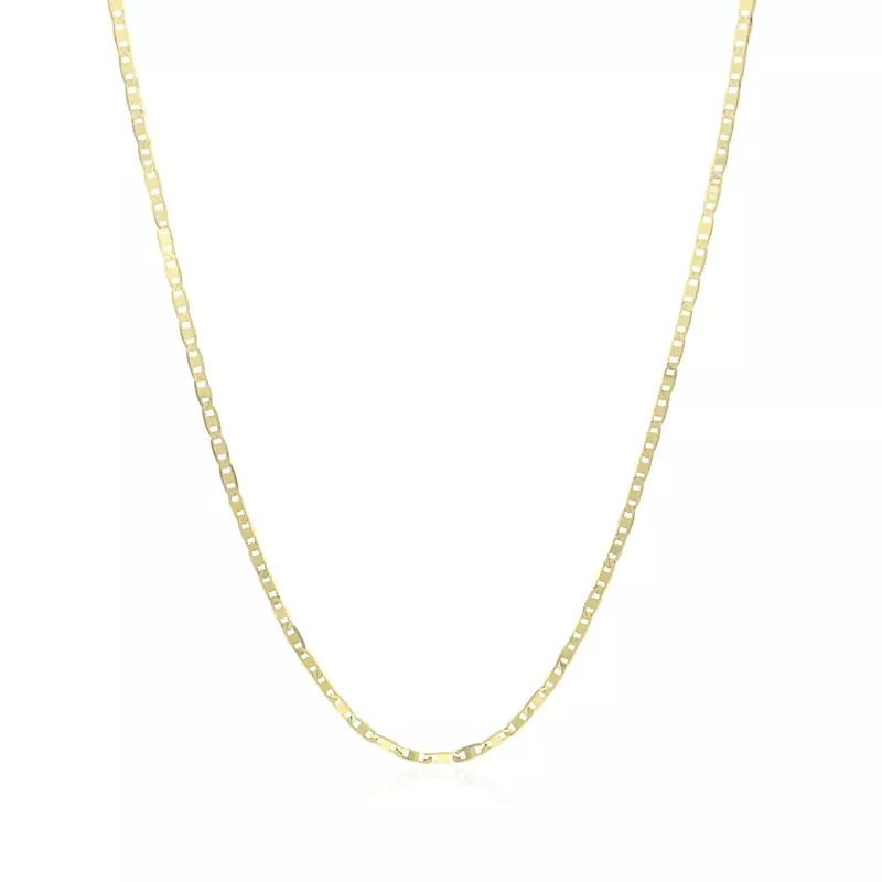 10k Yellow Gold Mariner Link Chain 1.2mm (24 Inch)