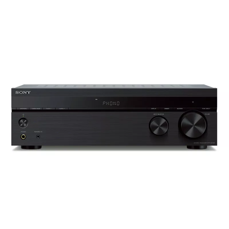 Sony - STRDH190- 2-Ch. Stereo Receiver with Bluetooth & Phono Input for Turntables - Black