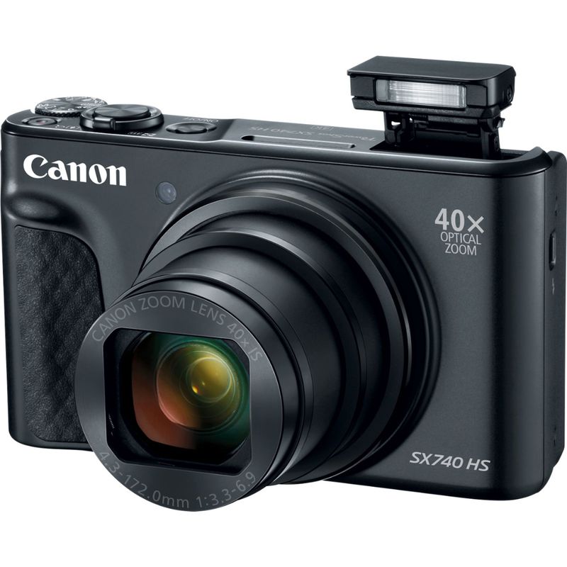 Alt View Zoom 12. Canon - PowerShot SX740 HS 20.3-Megapixel Digital Camera - Black