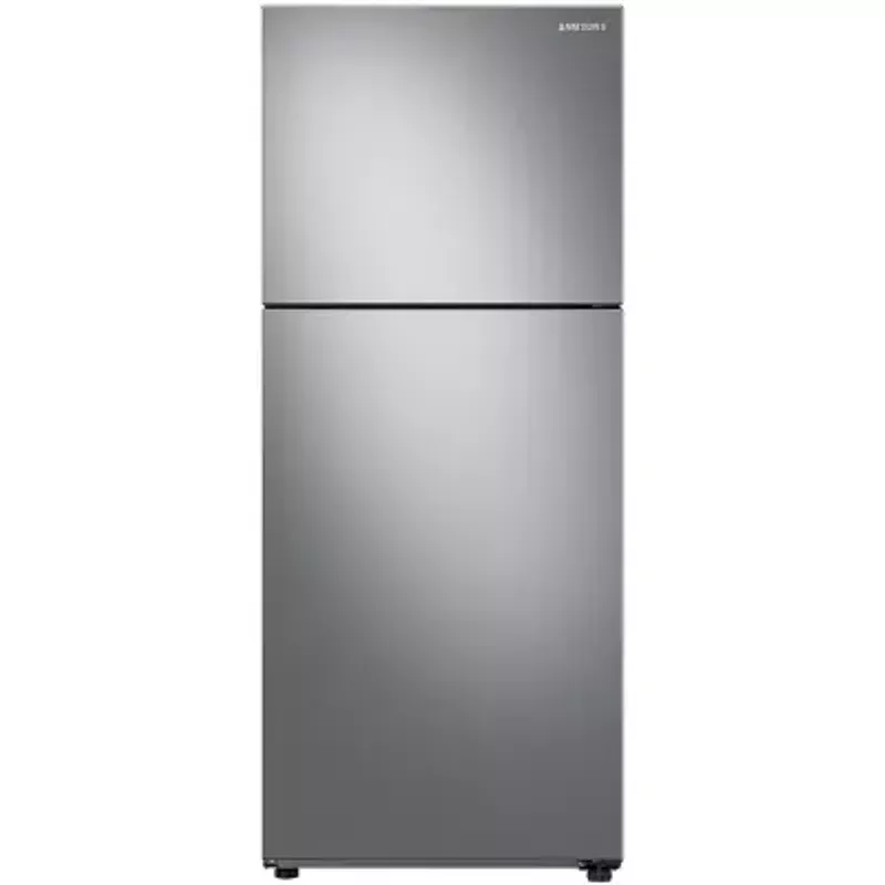 Samsung - 15.6 cu. ft. Top Freezer Refrigerator with All-Around Cooling - Stainless Steel
