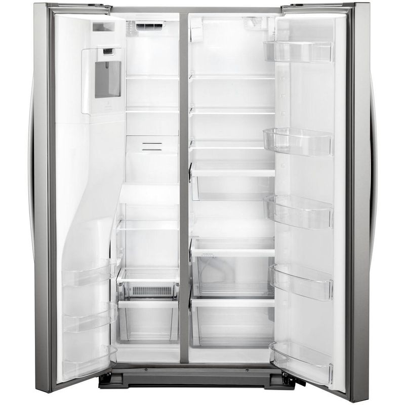 Alt View Zoom 2. Whirlpool - 20.6 Cu. Ft. Side-by-Side Counter-Depth Refrigerator - Stainless steel