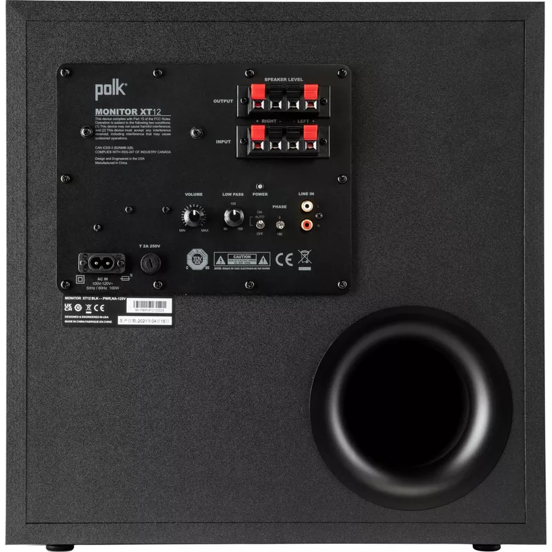 Polk Audio - Monitor XT15 Bookshelf Speaker Pair - Midnight Black