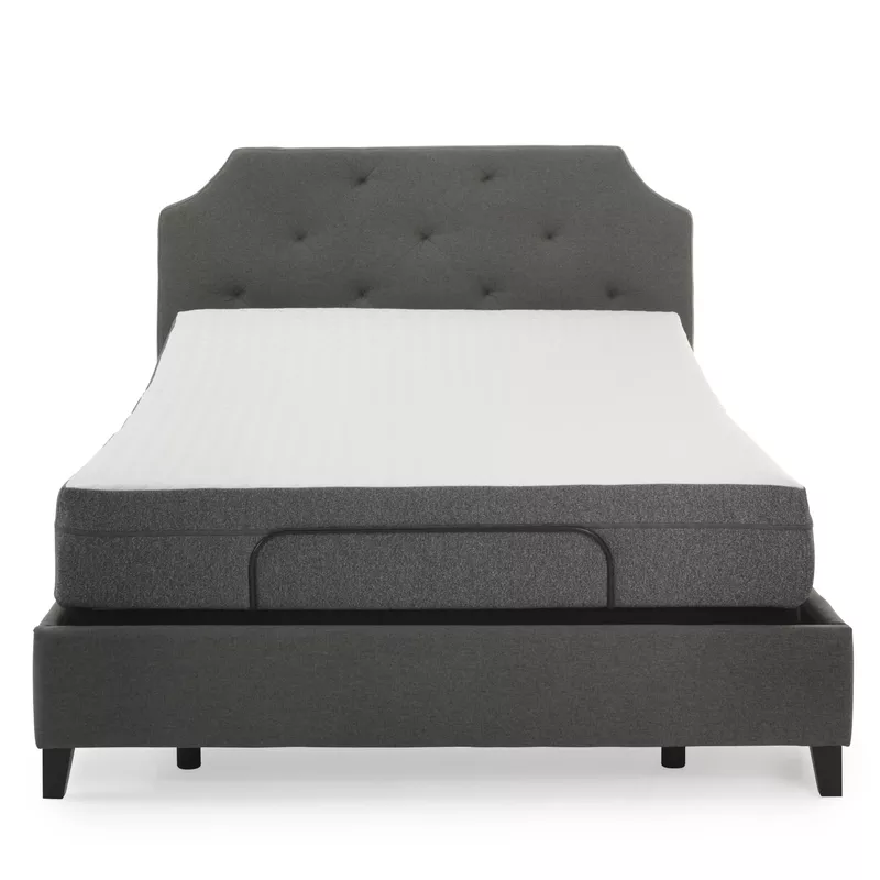 FlexSleep 8” Firm Gel Infused Queen Memory Foam Mattress/Bed-in-a-Box and FlexSleep 2.0 Adjustable Bed Base