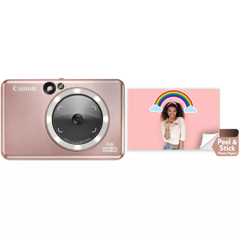 Canon - Ivy CLIQ+2 Instant Film Camera - Rose Gold