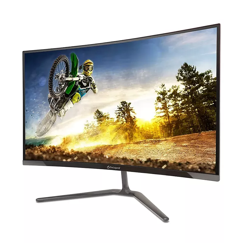 Acer - AOPEN 27HC5R S3biip 27” Curved FHD Gaming Monitor with AMD FreeSync Premium (1 x Display Port 1.4 & 2 x HDMI 2.0 Ports) - Black