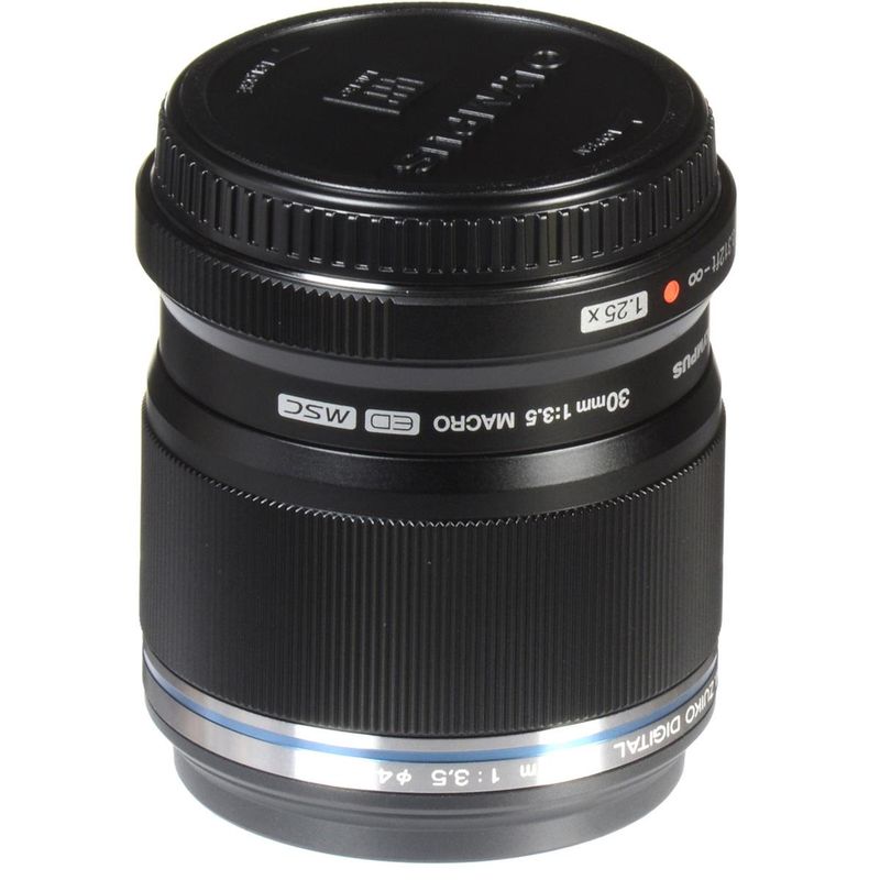 Olympus M. Zuiko Digital ED 30mm f/3.5 Macro Lens, for Micro Four Thirds System, Black