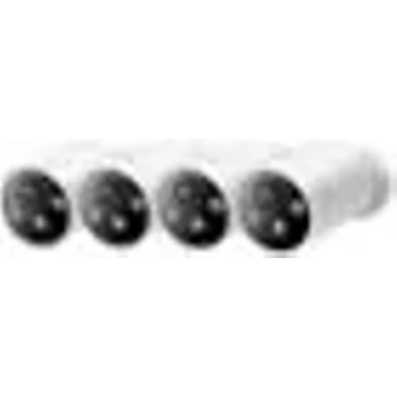 TP-Link - Tapo 4-Camera Indoor/Outdoor 2K QHD Wireless Home Security Surveillance System with adjustable magnetic base - White