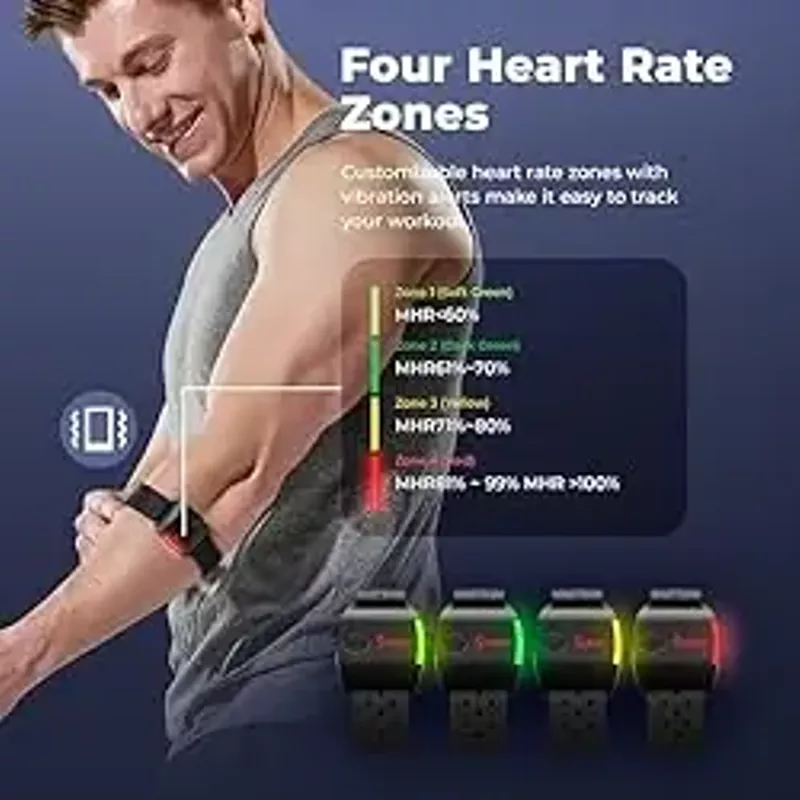 Sunny Health & Fitness Heart Rate Monitor Armband with LED Indicator, Step Counter, Comfortable Strap for Fitness, Training, Exercise and Bluetooth and ANT+ Enabled with Exclusive SunnyFit App
