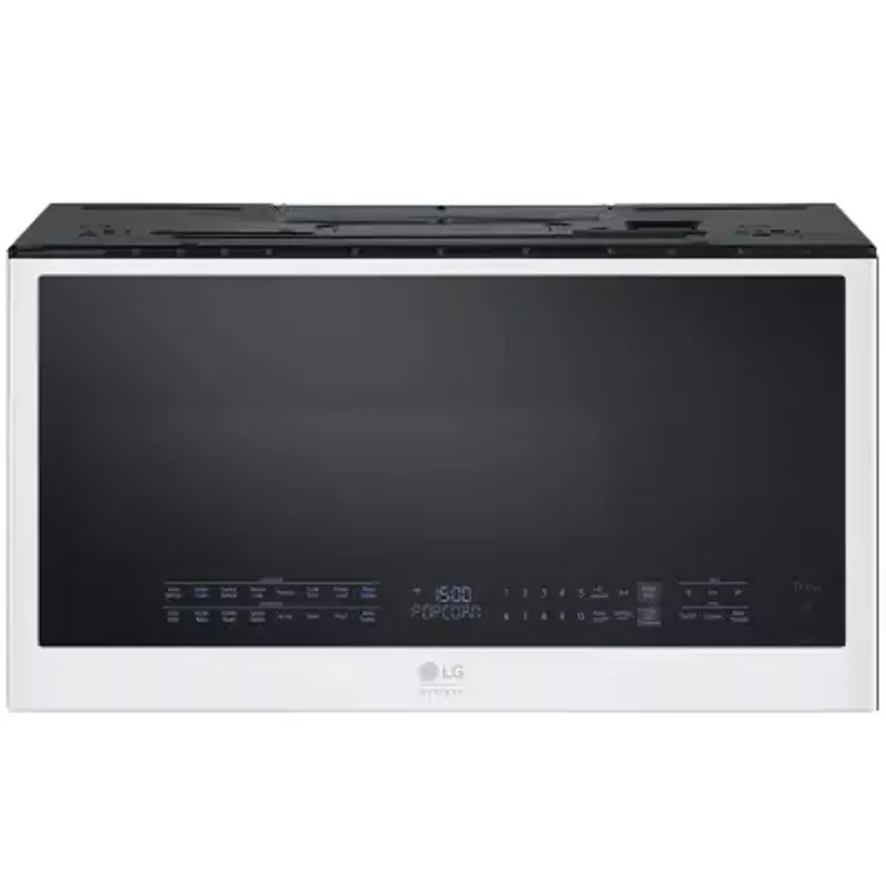 Lg Studio 1.7 Cu. Ft. Wi-fi Enabled Over-the-range Microwave Oven With Air Fry In Essence White