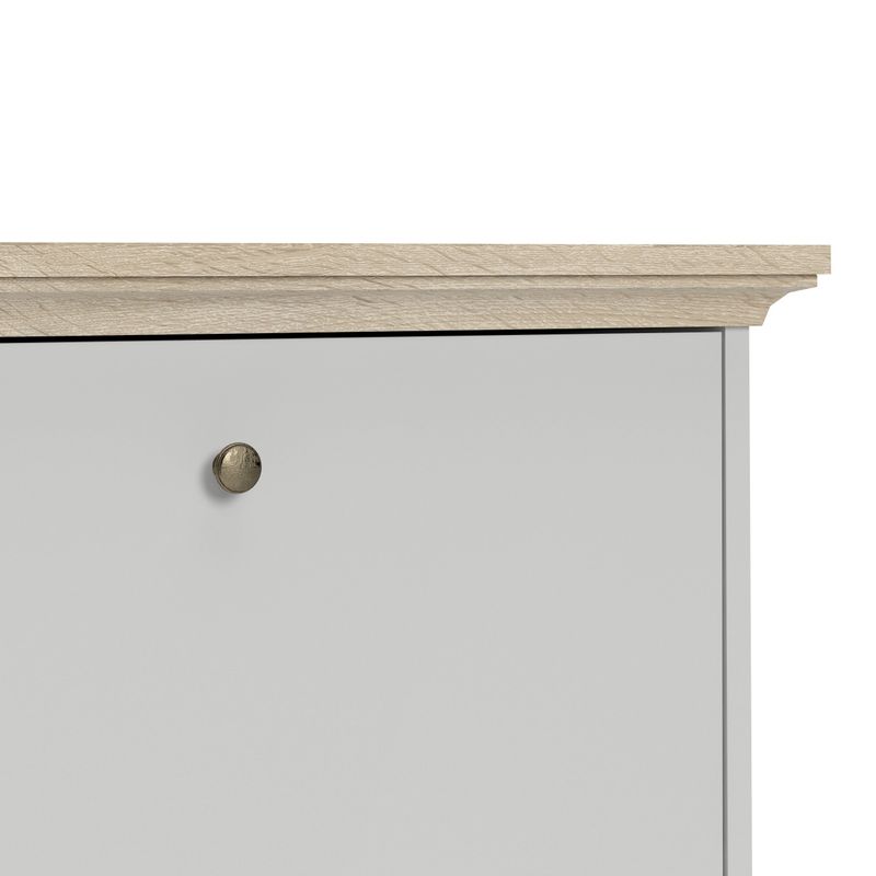 Porch & Den Virginia 3-drawer Shoe Cabinet - White