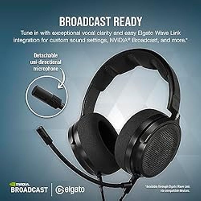 Corsair Virtuoso PRO Wired Open Back Gaming Headset - Detachable Uni-Directional Microphone - 50mm Graphene Drivers - 20Hz-40 kHz...
