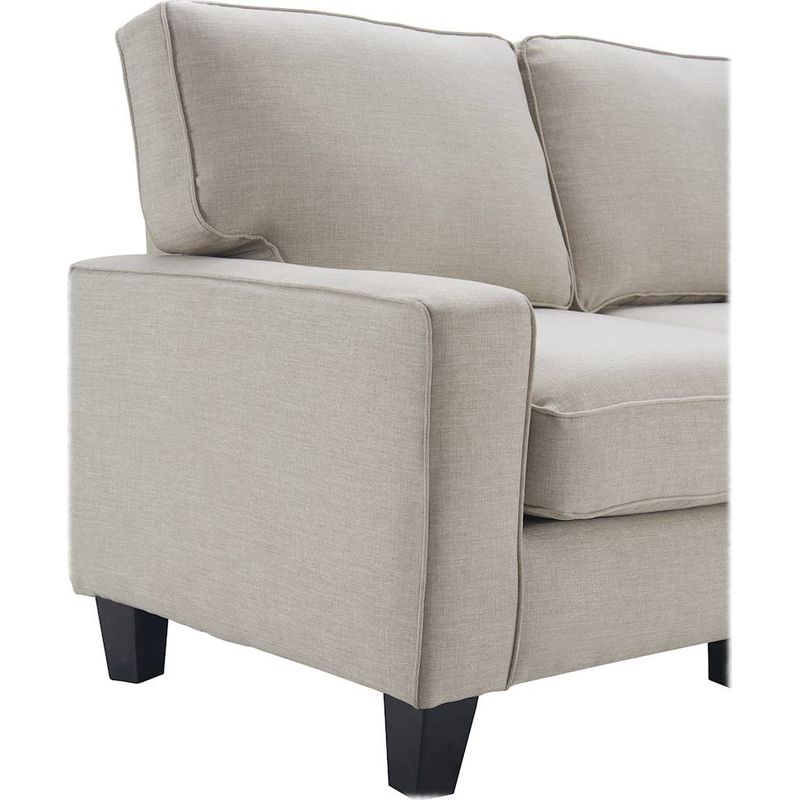 Alt View Zoom 15. Serta - Palisades Modern 3-Seat Fabric Sofa - Light Gray
