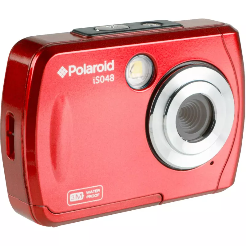 Polaroid - 16MP Waterproof Digital Camera - Red