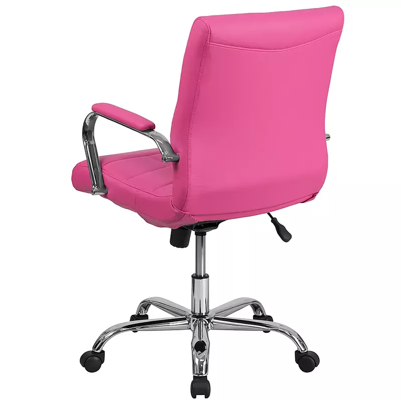 Alamont Home - Vivian Contemporary Vinyl Executive Swivel Office Chair - Pink