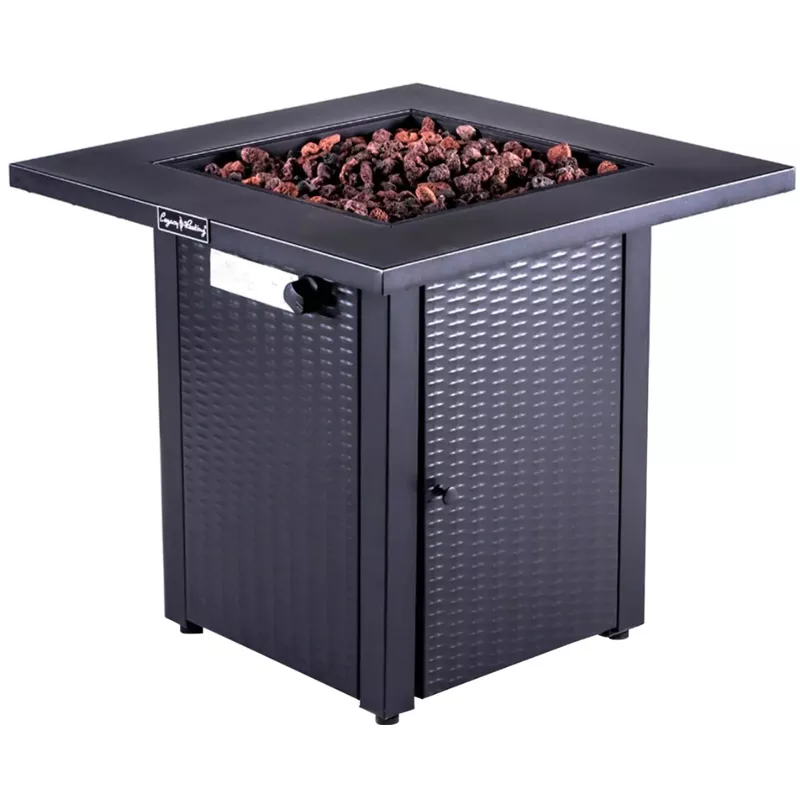 Rent to own Legacy Heating 28Inch Square Fire Table Black