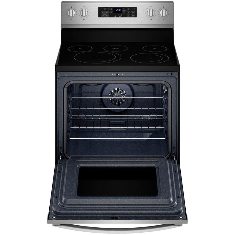 Alt View Zoom 14. Whirlpool - 5.3 Cu. Ft. Freestanding Electric Convection Range with Air Fry - Stainless steel
