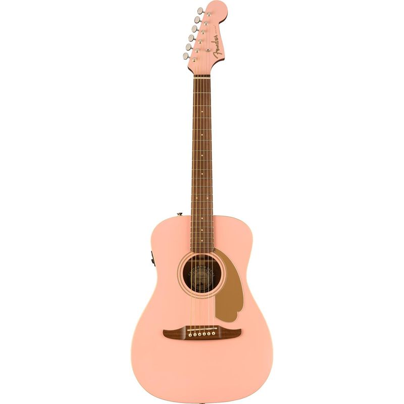 Fender FSR Malibu Player Acoustic Guitar, Shell Pink