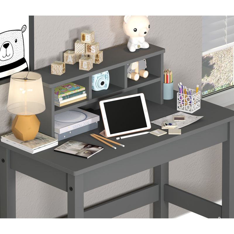 ACME Logan Writing Desk in Grey - Grey