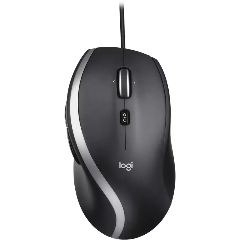 Logitech - M500s Advanced Wired Laser Mouse with Hyper-fast Scrolling - Black
