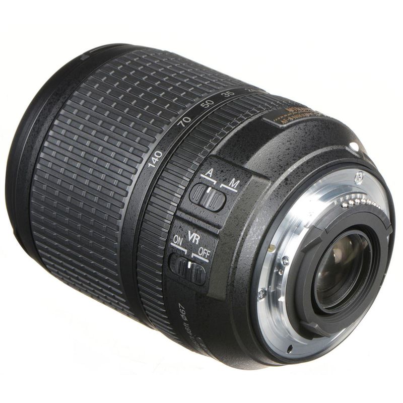 Nikon - AF-S DX NIKKOR 18-140mm f/3.5-5.6G ED VR Zoom Lens for Select Nikon DX-Format Digital Cameras