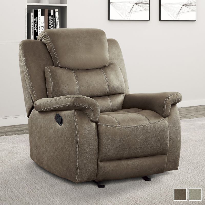 Rosnay Glider Reclining Chair - Grey (Manual)
