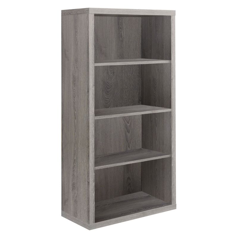 Bookshelf/ Bookcase/ Etagere/ 5 Tier/ 48"H/ Office/ Bedroom/ Laminate/ Brown/ Contemporary/ Modern