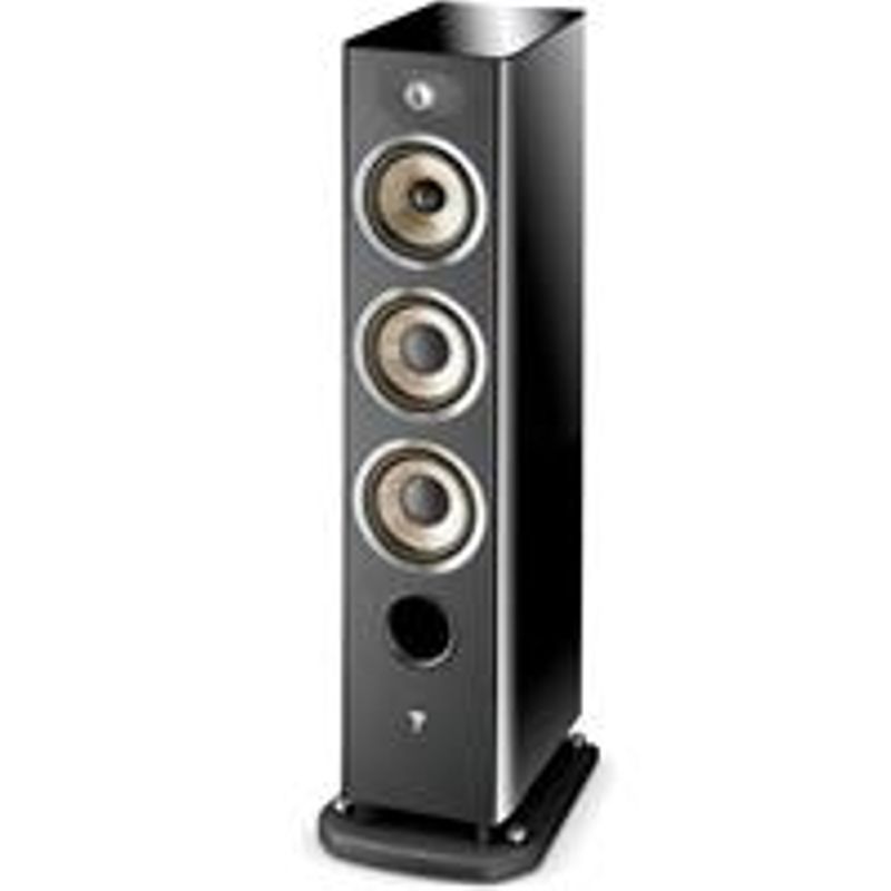 Focal Aria 926 3-Way Bass Reflex Floor Standing Speaker with 2x 6.5" Bass Driver, Black Piano Lacquer, Single