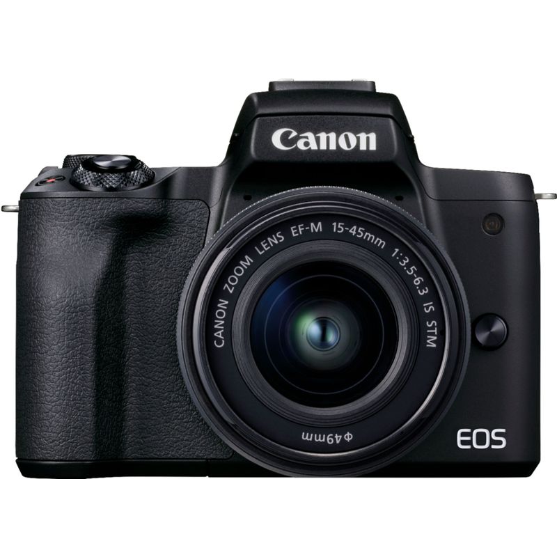 Alt View Zoom 1. Canon - EOS M50 Mark II Mirrorless Camera with EF-M 15-45mm f/3.5-6.3 IS STM Zoom Lens - Black