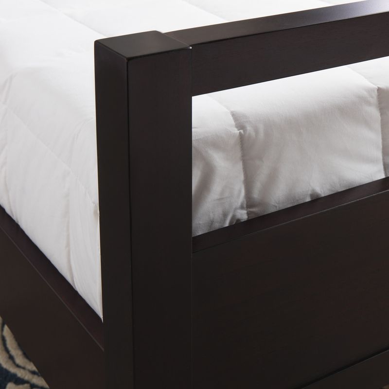 Chrome Accented Queen-size Platform Bed