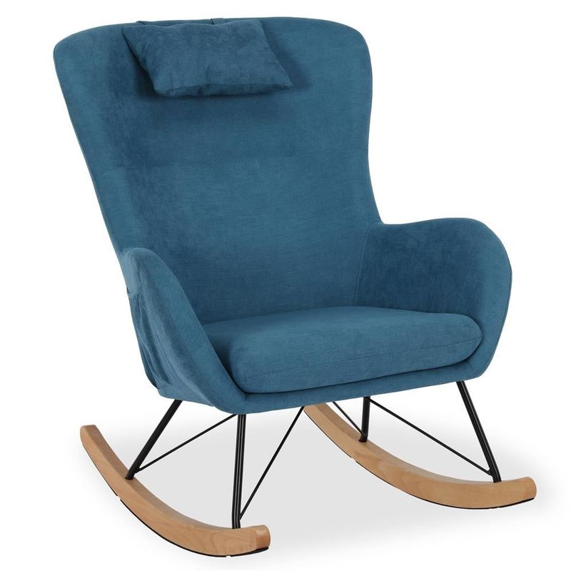 Avenue Greene Ernest Rocker Chair with Storage Pockets - N/A - Green
