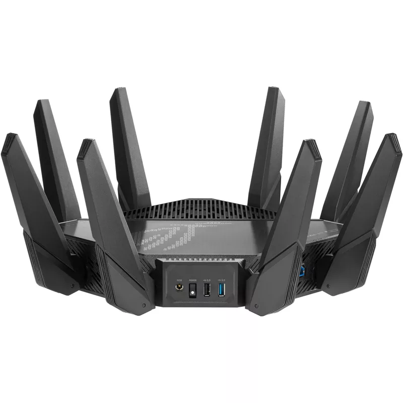 ASUS - ROG Rapture GT-AX11000 Pro Tri-band WiFi 6  Gaming Router, 2.5G Port - Black