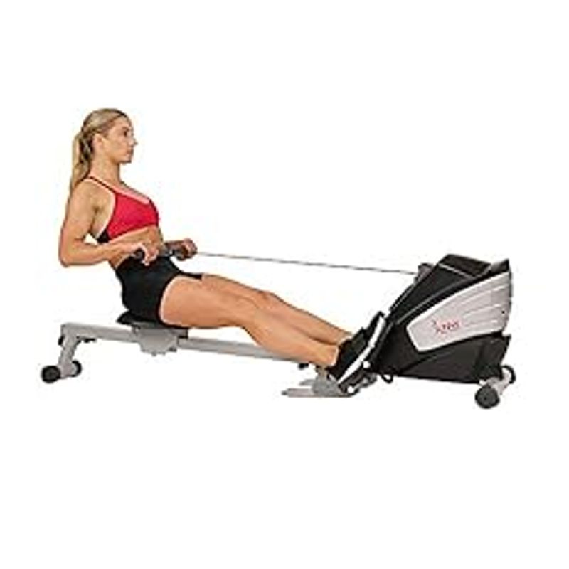 Sunny Health & Fitness Rowing Machine with Optional Magnetic Rower or Air Rower Exclusive SunnyFit App and Smart Bluetooth Connectivity